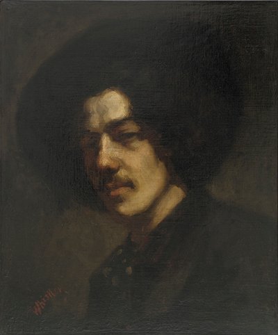 Ritratto di Whistler con cappello da James Abbott McNeill Whistler