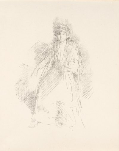 Ritratto di una Giovane Donna con Cappello [Miss Seaton] da James Abbott McNeill Whistler