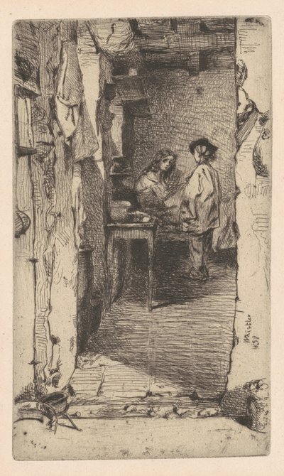 Raccoglitori di stracci, Quartiere Mouffetard, Parigi da James Abbott McNeill Whistler