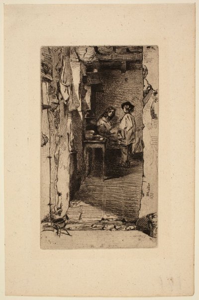Cenciaioli, Quartier Mouffetard, Parigi da James McNeill Whistler