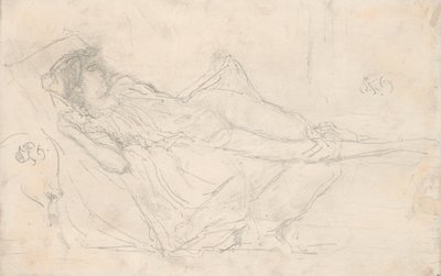 Figura sdraiata e drappeggiata da James McNeill Whistler