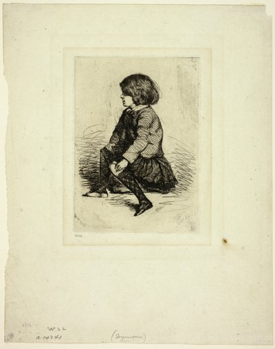 Seymour Haden Jr, seduto da James Abbott McNeill Whistler