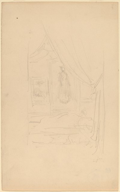 Schizzo del Ritratto della Signora Godwin esposto alla Società degli Artisti Britannici da James Abbott McNeill Whistler