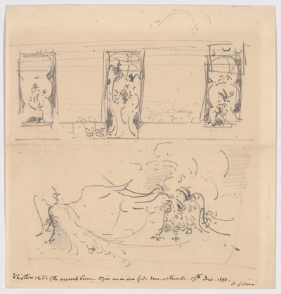 Schizzo della Sala dei Pavoni da James McNeill Whistler