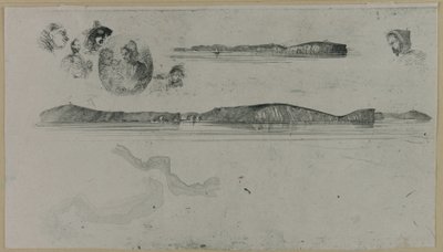 Schizzi sulla lastra del Coast Survey da James Abbott McNeill Whistler