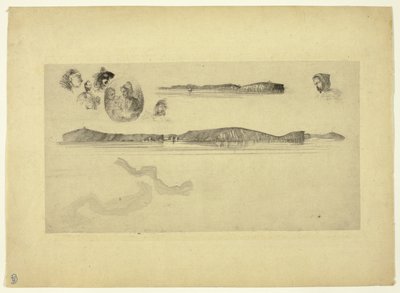 Schizzi sulla piastra del Coast Survey da James Abbott McNeill Whistler