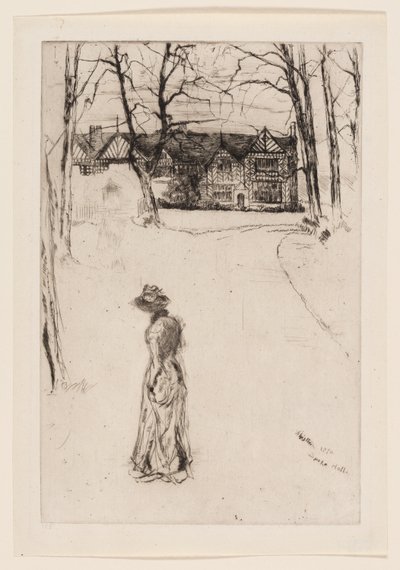 Speke Hall: Il viale da James Abbott McNeill Whistler