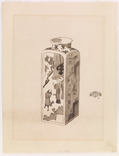 Contenitore Quadrato con Collo Espandibile da James Abbott McNeill Whistler
