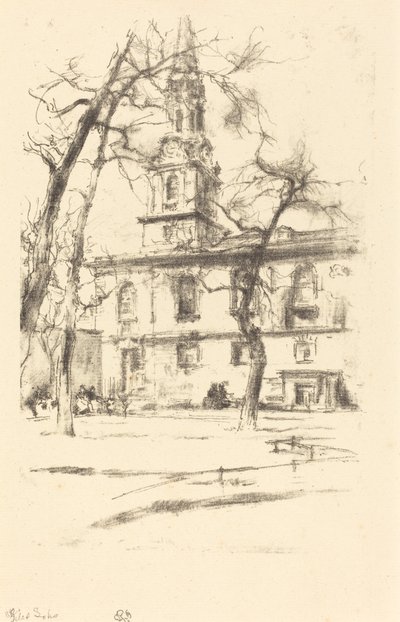 San Giles-in-the-Fields da James Abbott McNeill Whistler
