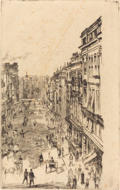 Via di San Giacomo da James Abbott McNeill Whistler