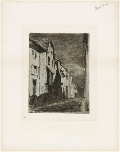 Strada a Saverne da James Abbott McNeill Whistler