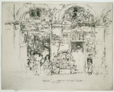 Girasoli, Marché St Germain, Parigi da James McNeill Whistler