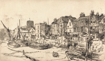 La taverna di Adamo ed Eva, Vecchia Chelsea da James Abbott McNeill Whistler