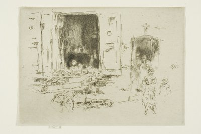 Il barrow - Quartiere dei Marolles, Bruxelles da James Abbott McNeill Whistler
