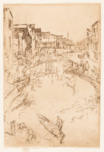 Il Ponte, Santa Marta da James Abbott McNeill Whistler