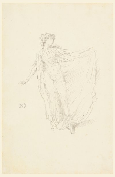 La ragazza danzante, 1890 da James Abbott McNeill Whistler