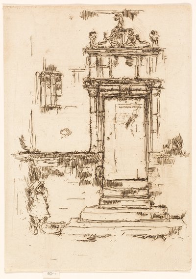 La Porta della Cappella, Montrésor da James McNeill Whistler
