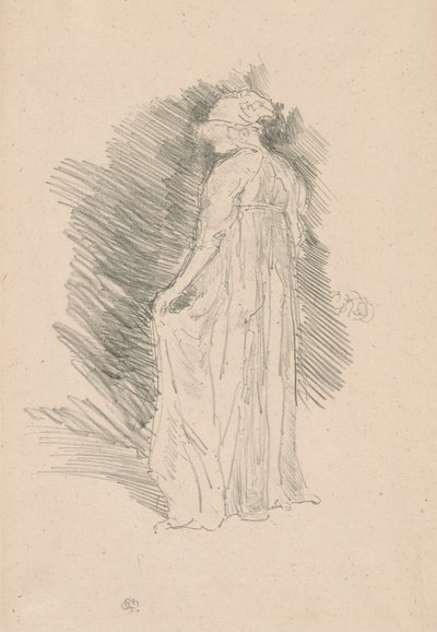 Figura drappeggiata, vista posteriore da James Abbott McNeill Whistler