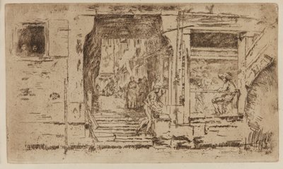 Il negozio di pesce, Venezia da James Abbott McNeill Whistler