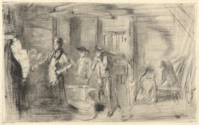 La fucina, dal Thames Set (Una serie di sedici incisioni di scene sul Tamigi e altri soggetti) da James Abbott McNeill Whistler