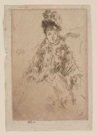 La pelliccia: Miss Lenoir da James Abbott McNeill Whistler