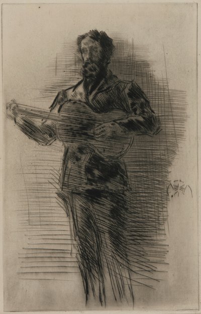 Il chitarrista da James Abbott McNeill Whistler