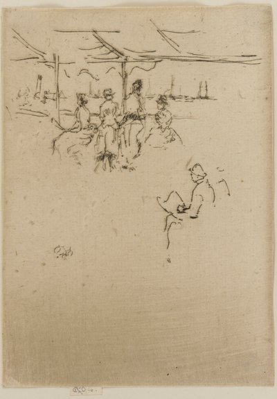 Il molo, mucche da James Abbott McNeill Whistler