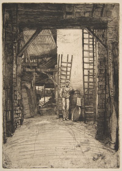 Il fornaciaio di calce (W. Jones, fornaciaio di calce, Thames Street) da James McNeill Whistler