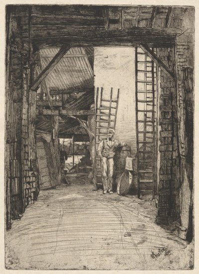 Il Calcinatore, dal Set del Tamigi (Una Serie di Sedici Incisioni di Scene sul Tamigi e Altri Soggetti) da James Abbott McNeill Whistler