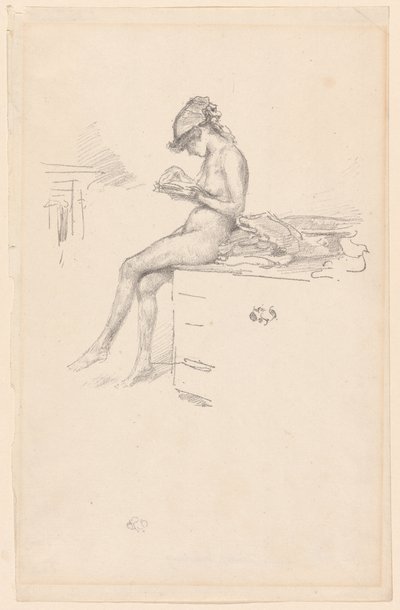 La Piccola Modella Nuda, che Legge da James Abbott McNeill Whistler