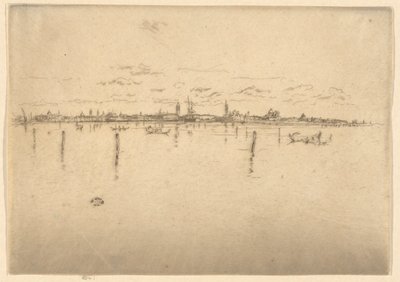 La Piccola Venezia, dal Primo Set di Venezia (Venezia, Una Serie di Dodici Incisioni) da James Abbott McNeill Whistler