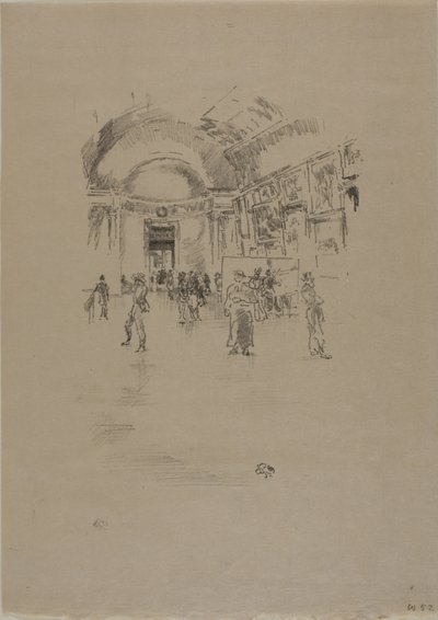 La lunga galleria, Louvre da James Abbott McNeill Whistler