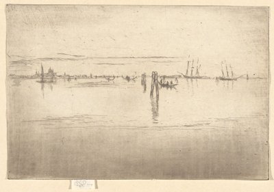 La lunga laguna, dal Secondo Set di Venezia (Un Set di Ventisei Incisioni) da James Abbott McNeill Whistler
