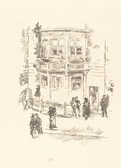 La finestra del direttore, Teatro Gaiety da James Abbott McNeill Whistler