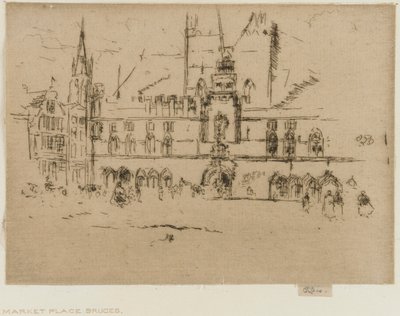 Il mercato, Bruges da James Abbott McNeill Whistler