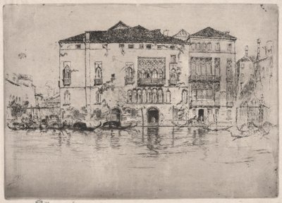 I Palazzi, dalla Prima Serie di Venezia (Venezia, una serie di dodici incisioni) da James Abbott McNeill Whistler