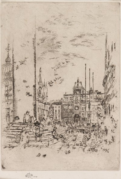 La Piazzetta da James Abbott McNeill Whistler