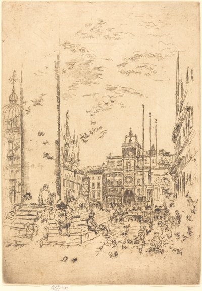La Piazzetta da James Abbott McNeill Whistler