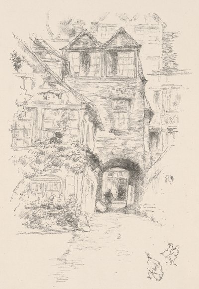 La casa del sacerdote, Rouen da James McNeill Whistler