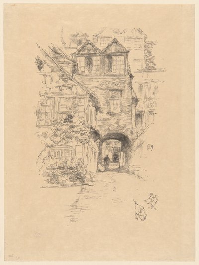 La casa del sacerdote, Rouen da James McNeill Whistler