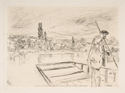 La barca a fondo piatto da James McNeill Whistler