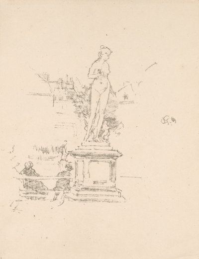 La Statua, Giardini di Lussemburgo da James McNeill Whistler