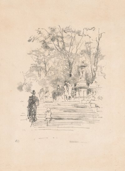 Le scale, Lussemburgo da James Abbott McNeill Whistler