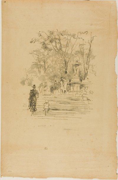 I gradini, Lussemburgo da James Abbott McNeill Whistler