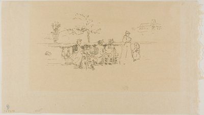 La terrazza, Lussemburgo da James Abbott McNeill Whistler