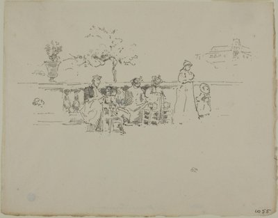 La terrazza, Lussemburgo da James Abbott McNeill Whistler