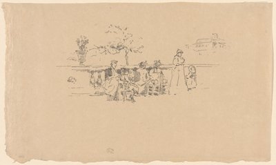 La terrazza, Lussemburgo da James Abbott McNeill Whistler