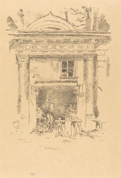 I fabbri bianchi, Impasse des Carmélites da James Abbott McNeill Whistler