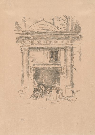 I fabbri bianchi, Impasse des Carmélites da James Abbott McNeill Whistler