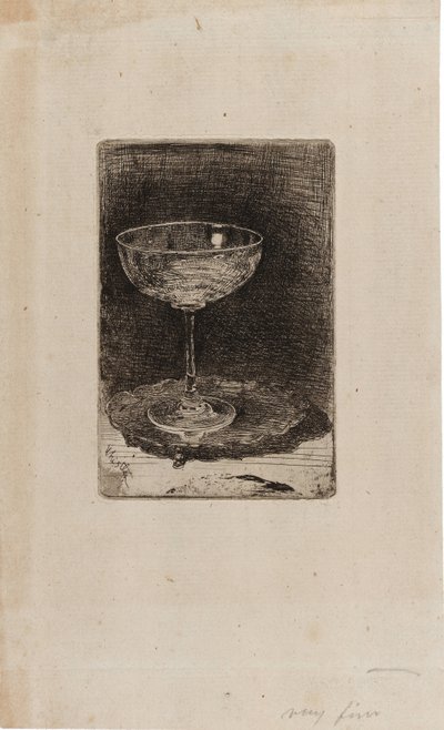 Il Bicchiere di Vino da James Abbott McNeill Whistler